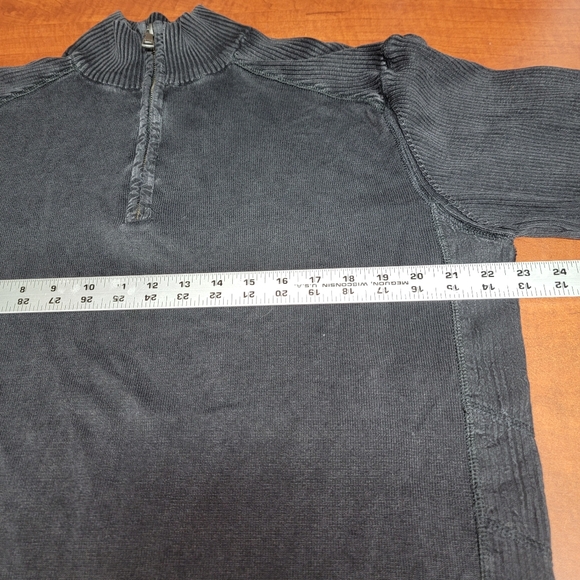 #251 BKE mens pullover quarter zip up sweater size XL - Picture 2 of 7